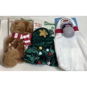 Christmas   Small Pet Costume - One Size - Squirrel - Snowman - Tree - NEW